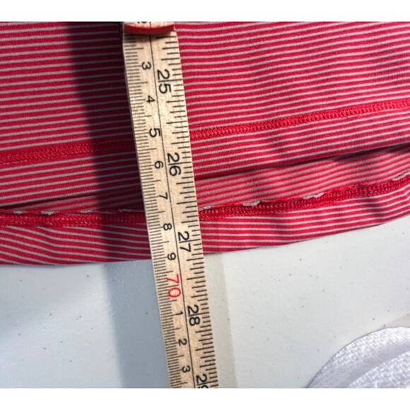 Under Armour HeatGear Striped Red Long Sleeve 1/4 Zip Striped Pullover Men's S - Picture 7 of 7